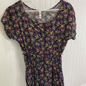 Navy floral dress